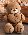 80/100Cm Big LOVE Plush Toy Bear Giant Stuffed Animals Birthday Gifts