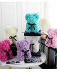 1pc Rose Bear Artificial Foam Flowers Bear Romantic Creative Gifts