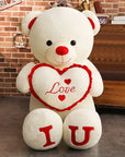 80/100Cm Big LOVE Plush Toy Bear Giant Stuffed Animals Birthday Gifts