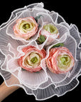 5Yards Bouquet Wrapping Pearl Wave Yarn Rose Florist Packaging