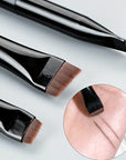 3pcs Makeup Brush Set,Blade eyeliner brush