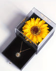 Elegant Sunflower Necklace Gift Set - Celebrate Love, Loyalty