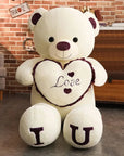 80/100Cm Big LOVE Plush Toy Bear Giant Stuffed Animals Birthday Gifts