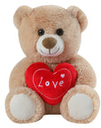 25CM Cute Heart Bear Dog Plush Toys Red Heart