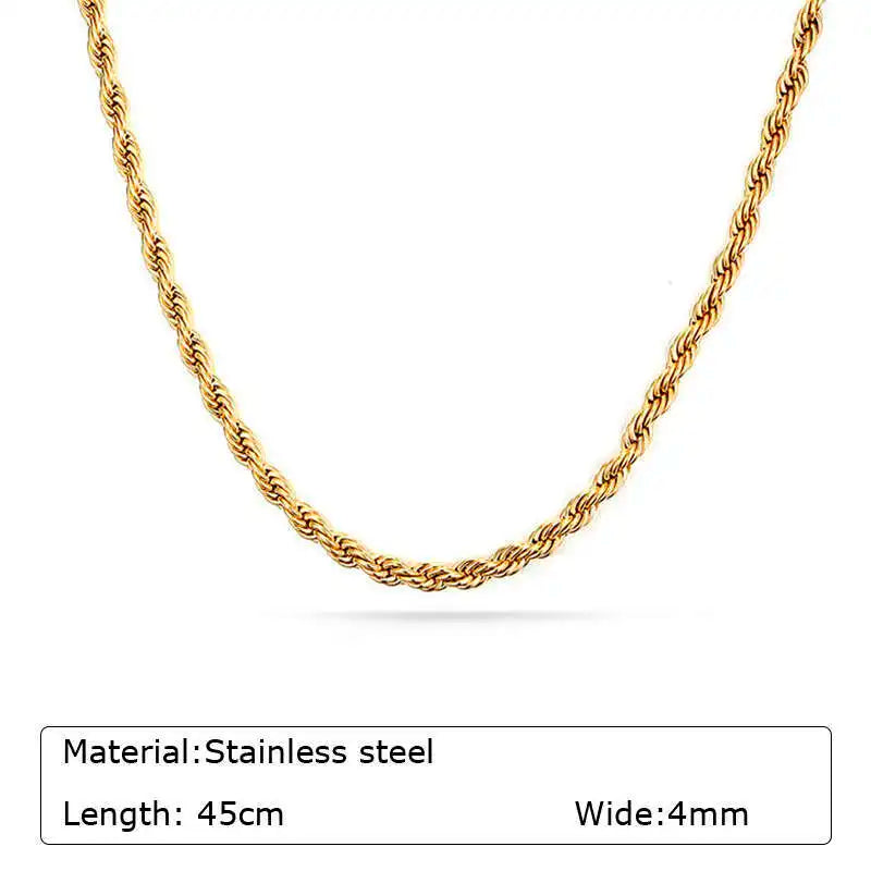Chunky Gold Plated Link Necklace For Women