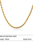 Chunky Gold Plated Link Necklace For Women